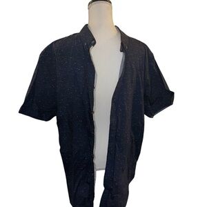 Denim & Flower Slim Fit Button Up, sz XL